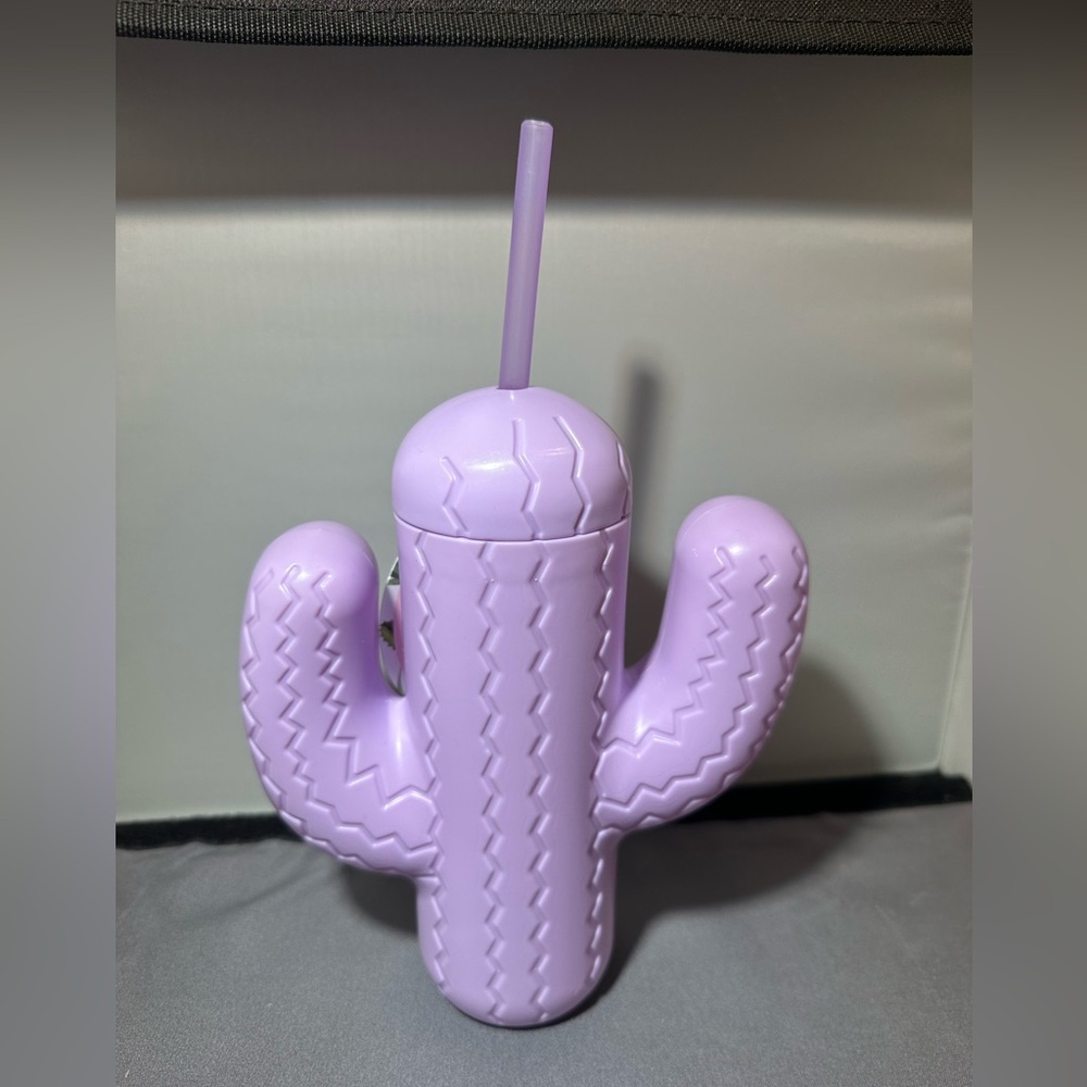 Cactus Drinking Cup with Straw by Pink Sky